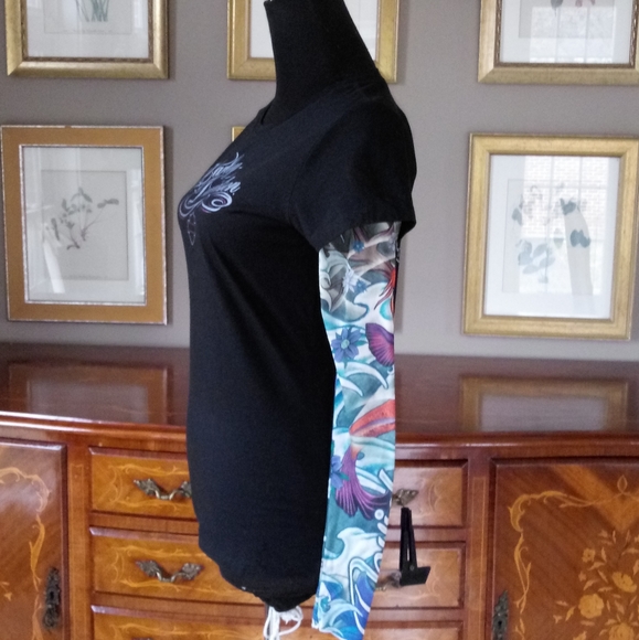 0107 Harley Davidson "Black Wolf" Long Sleeve 👕 - Picture 2 of 5